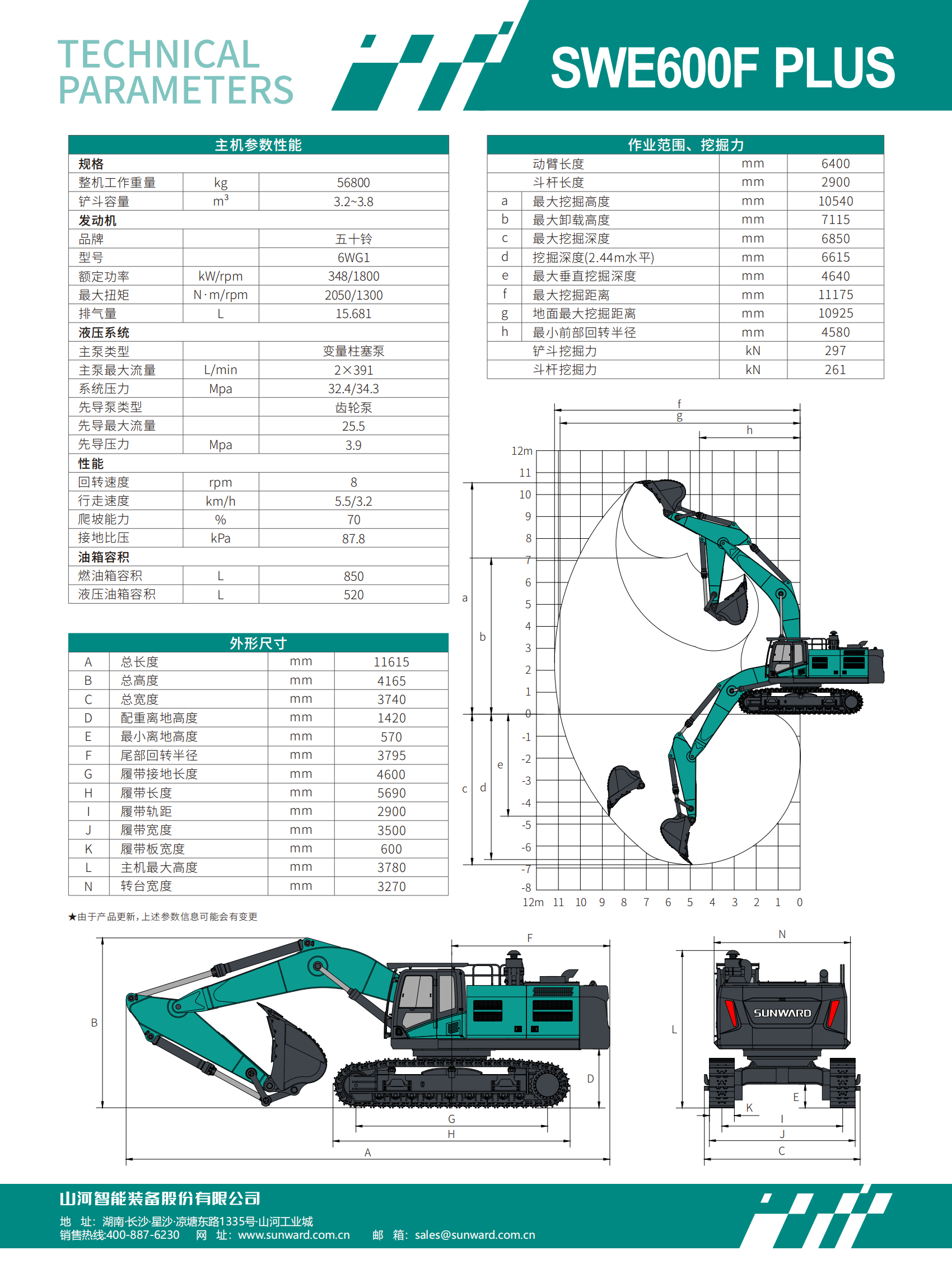 SWE600F PLUS 大型挖掘机