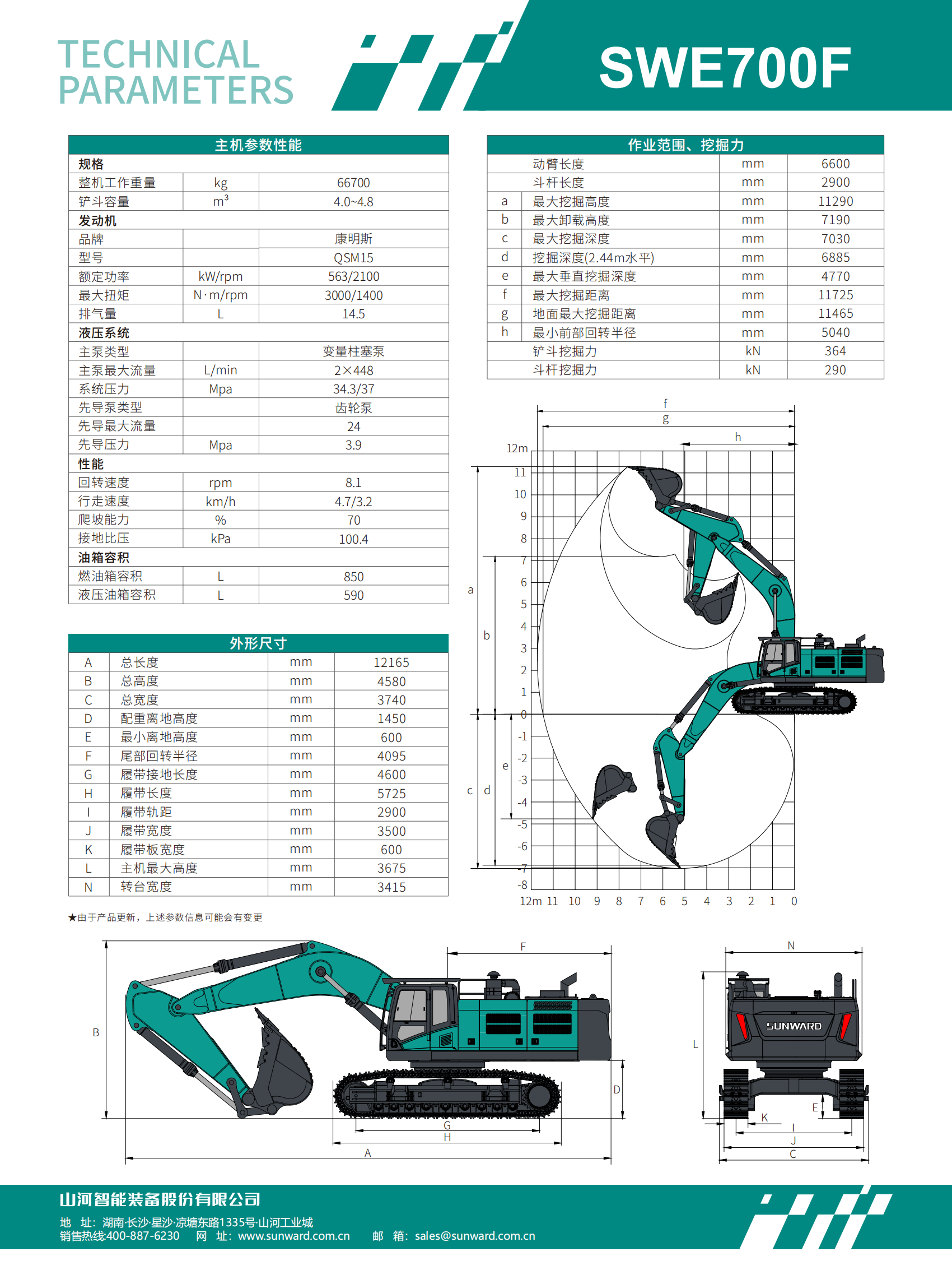 SWE700F 大型挖掘机